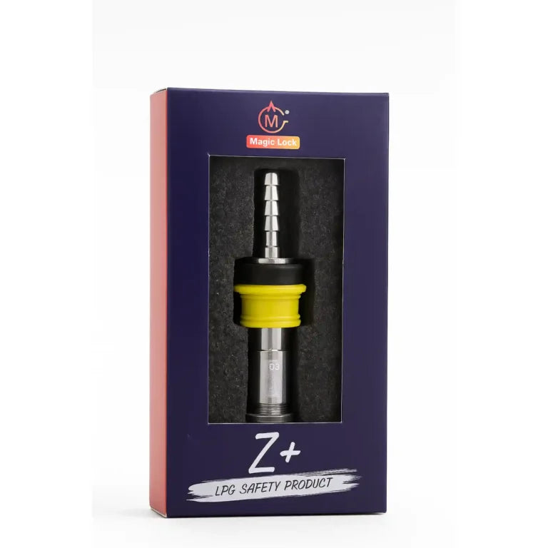 Magic Lock Z Plus LPG Gas Safety Device – Auto Gas Cut-Off Technology | Prevents Gas Leakage & Fire Accidents | Works with LPG Cylinders | No Electricity Required