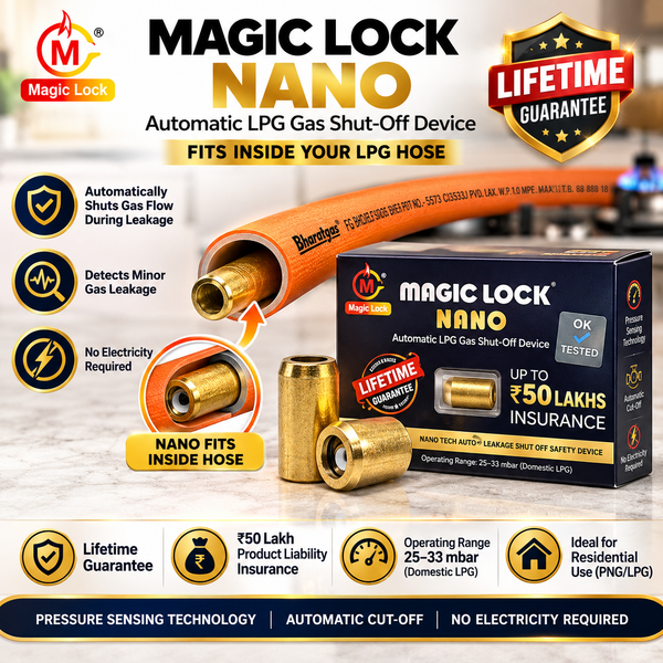 Nano – Auto Gas leak Cut Off Technology