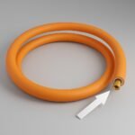 Magic Lock Gold Suraksha LPG Safety Hose 1.5 M – Built-in Auto-Lock Nano Safety Device, ISI & BIS Certified, 5-Year Warranty + ₹50L Insurance