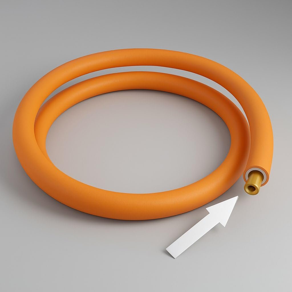 51QxITT-CoL._SL1024_ Magic Lock Gold Suraksha LPG Safety Hose 1.5 M – Built-in Auto-Lock Nano Safety Device, ISI & BIS Certified, 5-Year Warranty + ₹50L Insurance - Image 1